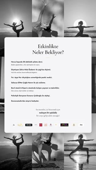 Kadınlara Özel Pilates Buluşması – Etkinlikte neler bekliyor programı (DumansStudio Sakarya pilates etkinliği)
